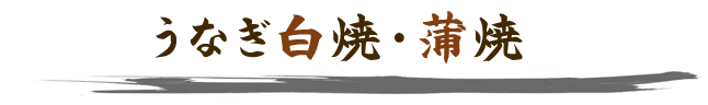 うなぎ白焼・蒲焼